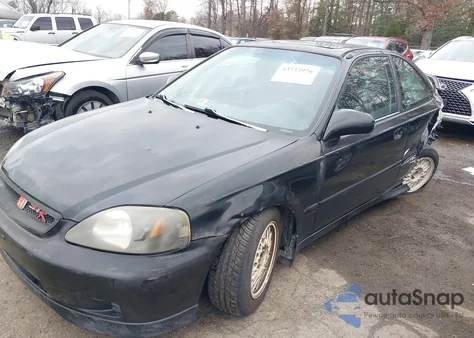 2000 Honda Civic Ex из США, поврежденный, VIN 1HGEJ8242YL038746